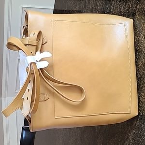 Madewell Zip Top Medium Transport Tote Bag NWT in Bronzed Lichen